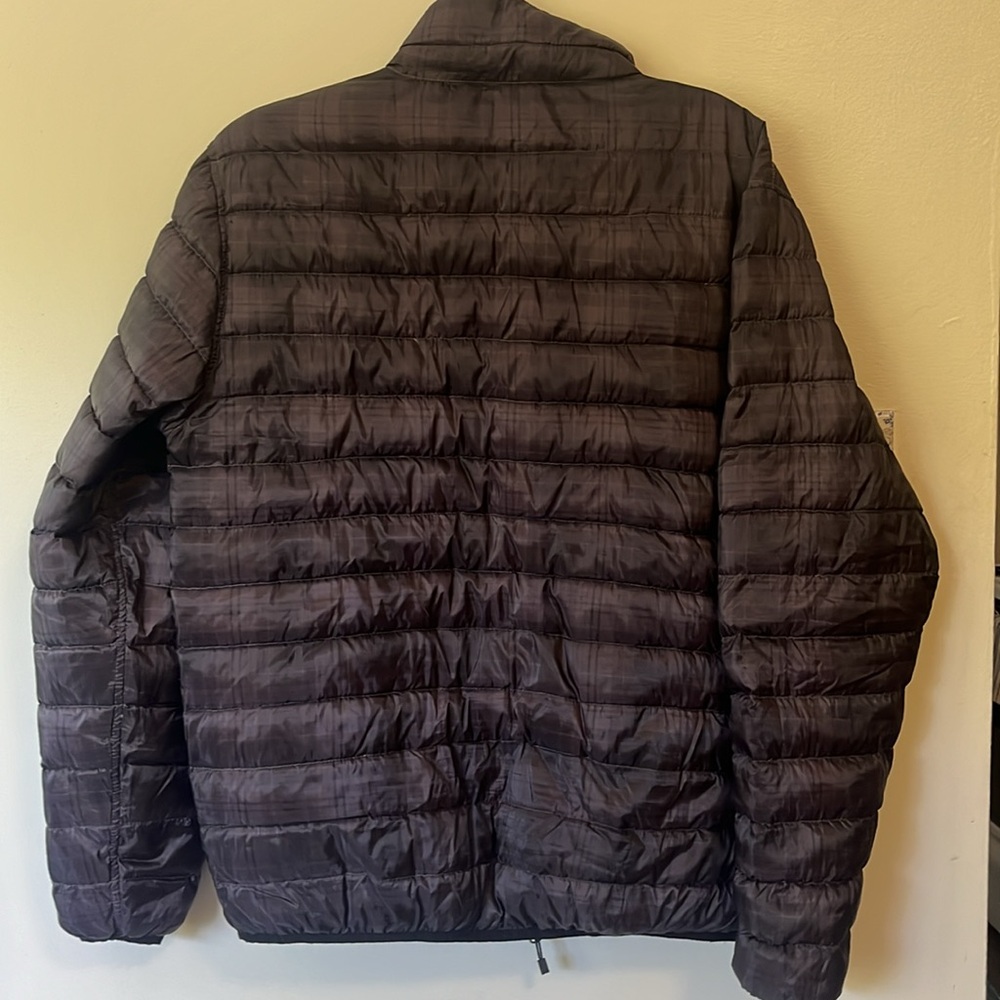 Reversible puffer plaid/maroon - Picture 4 of 5